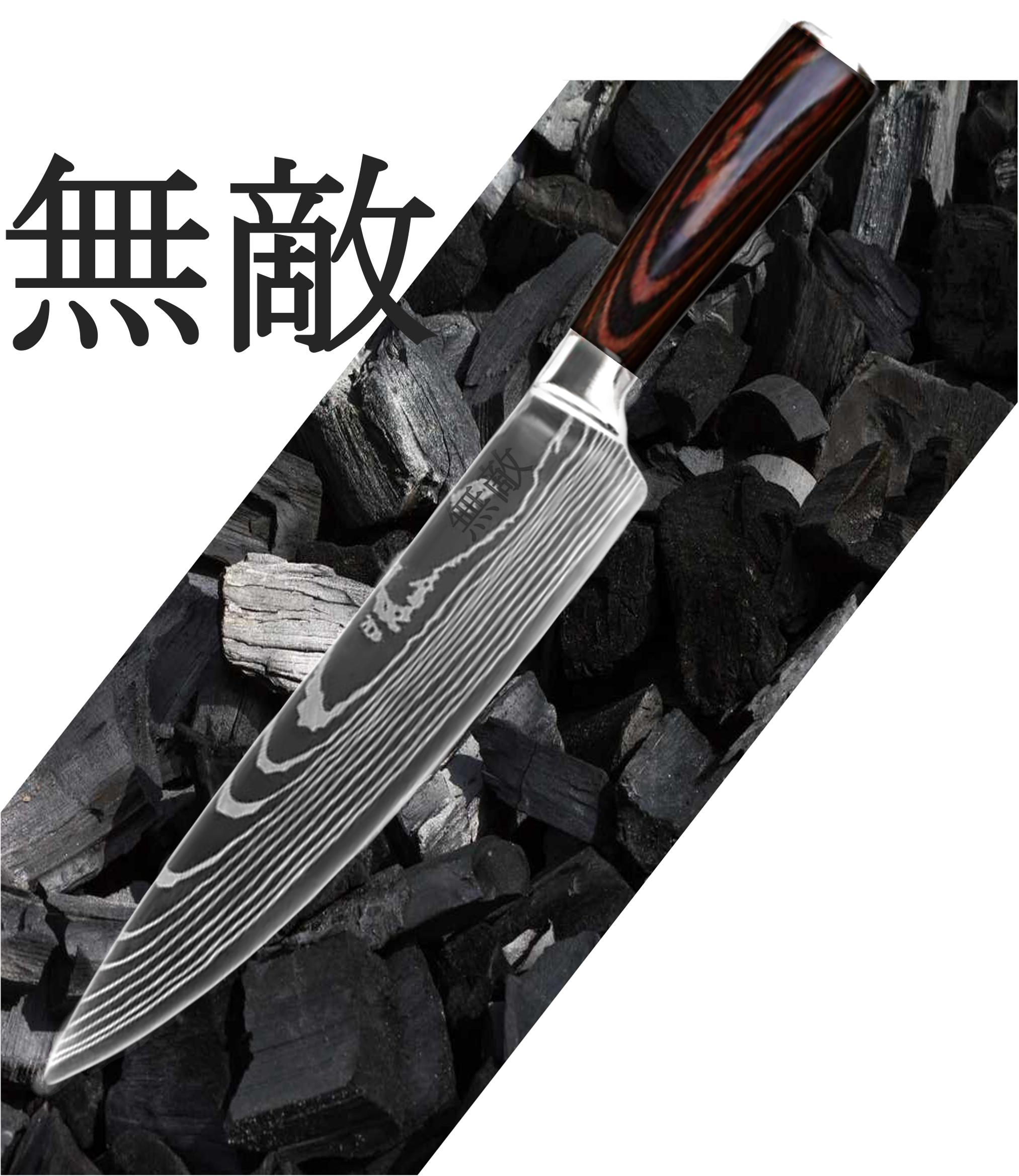 japoński nóż szefa kuchni noże japońskie zestaw stal wysokowęglowa w pudełku prezentowym
