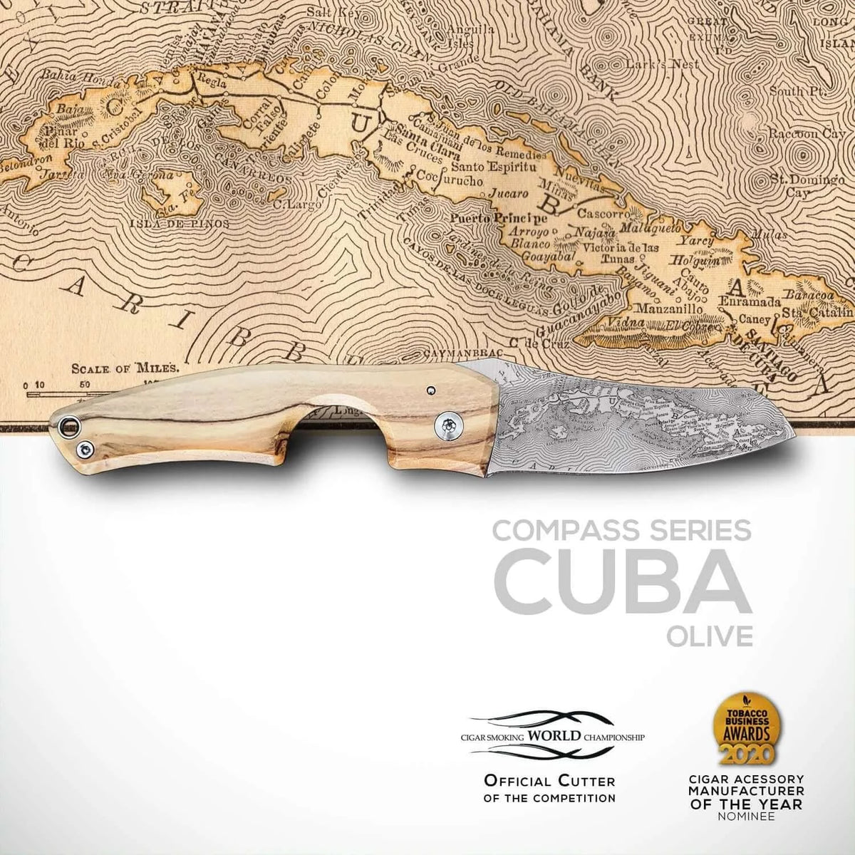 Coupe-Cigare LE PETIT - Compass - Nicaragua Acacia Burl | Les 