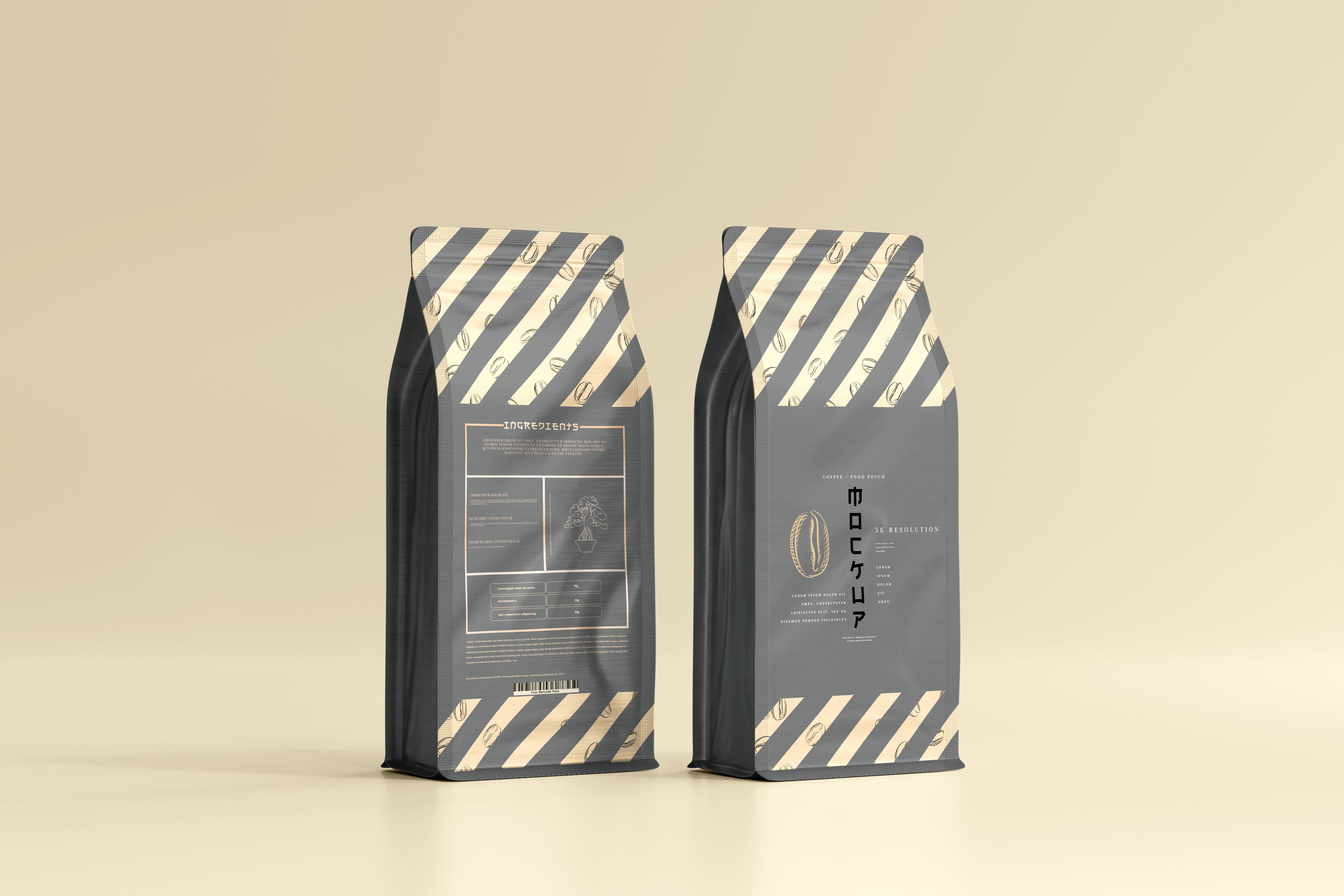large size coffee bag packaging mockup – PMVCH