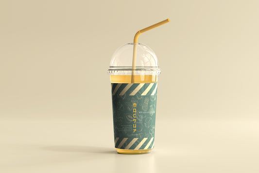 Flat Lid Large Plastic Cup Mockup – PMVCH