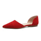Ladies Shallow Pointed Toe Flat Peas Shoes