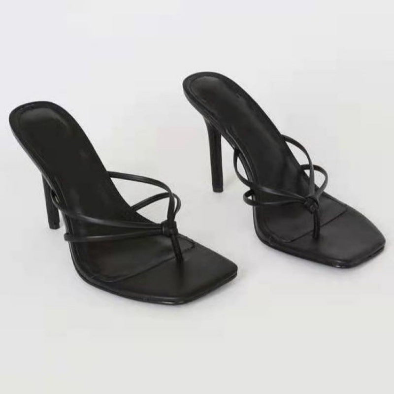 Women's Sandals Summer New Style Flip-Flops High-Heel Stiletto Sandals And Slippers
