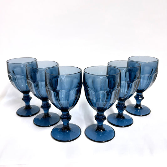 Libby Gilbraltor Dusky Blue, Iced Tea Glasses, Set of 6 – Frances Virginia  Designs