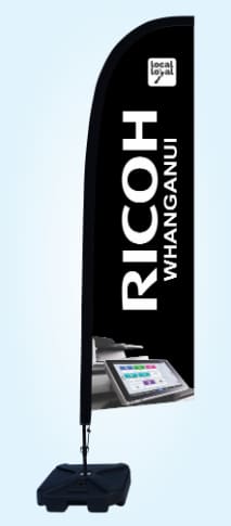 Ricon Large Feather banner flags New Zealand