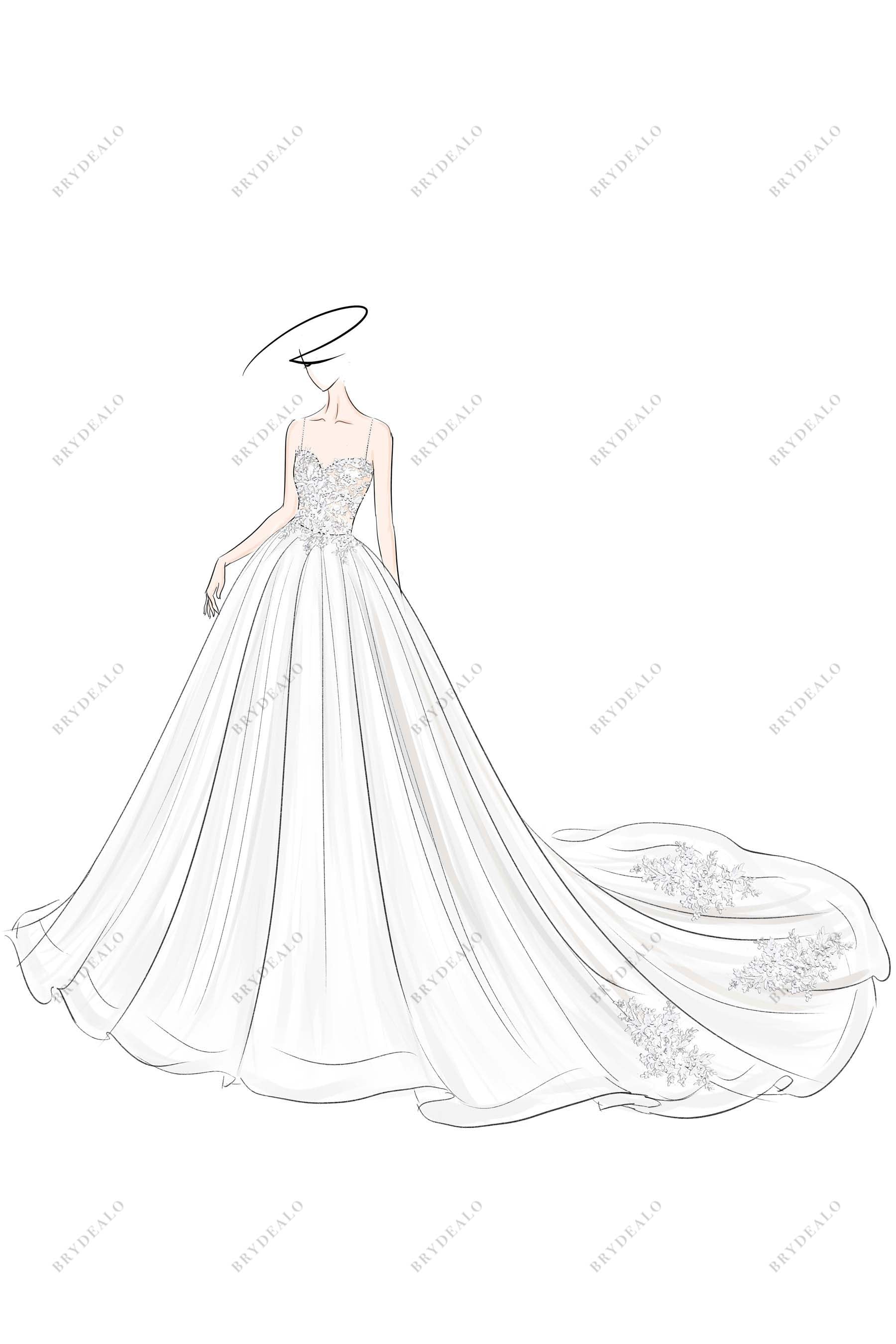 Dreamlines Personalized Wedding Dress Sketch - Favors & Gifts - O Fallon,  MO - WeddingWire