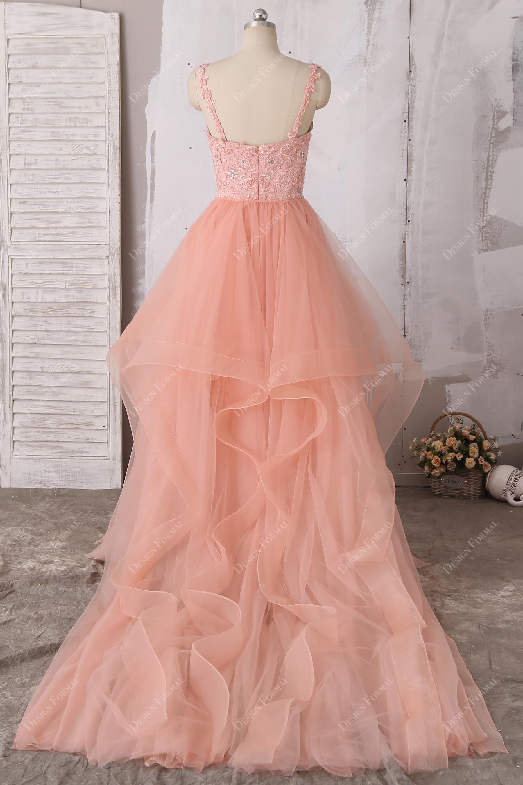 Yellow Mesh Tulle Corset Prom Dress Ballgown Strapless - $131.9832