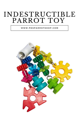 Indestructible parrot toy by pds parrot shop