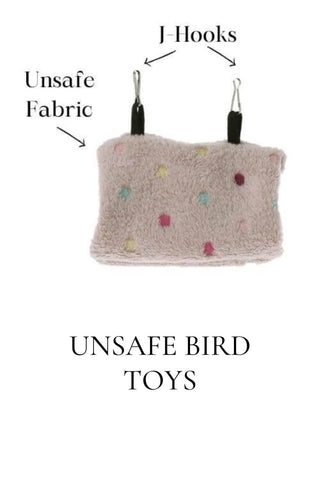 unsafe bird toys