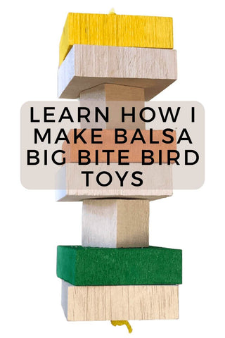 How I Make Balsa Big Bite Bird Toys