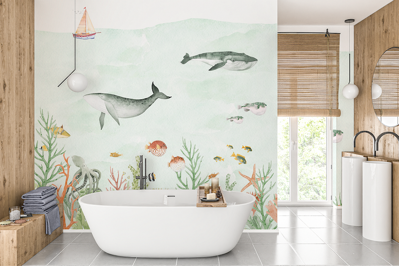 Bathroom wallpaper designs with a splash of creativity! – Creative Lab