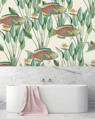 Parrot fish customized wallpaper design Creative Lab Amsterdam