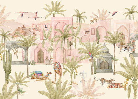 Wallpaper design Pink Oasis