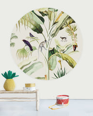 Wallpaper Circle Baby Bananas by Creative Lab Amsterdam