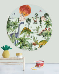 Wallpaper Circle Dino by Moonlight by Creative Lab Amsterdam