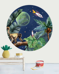 Wallpaper Circle From Jungle to Space by Creative Lab Amsterdam