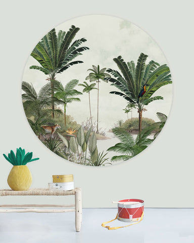 Creative Lab Amsterdam Rainforest wallpaper circle