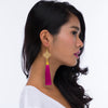 Earrings - Maxi Tassel - Baby Pink