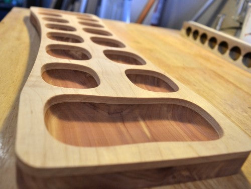 Sanded mancala board with no finish