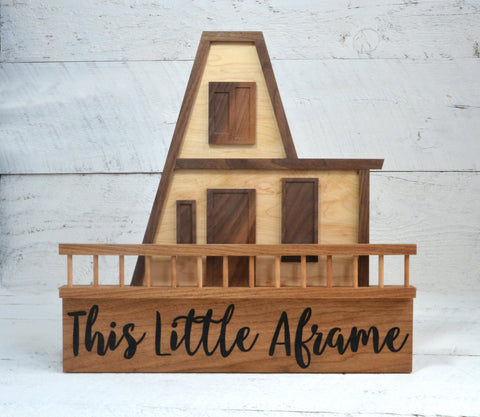 a-frame wood wall hanging decor