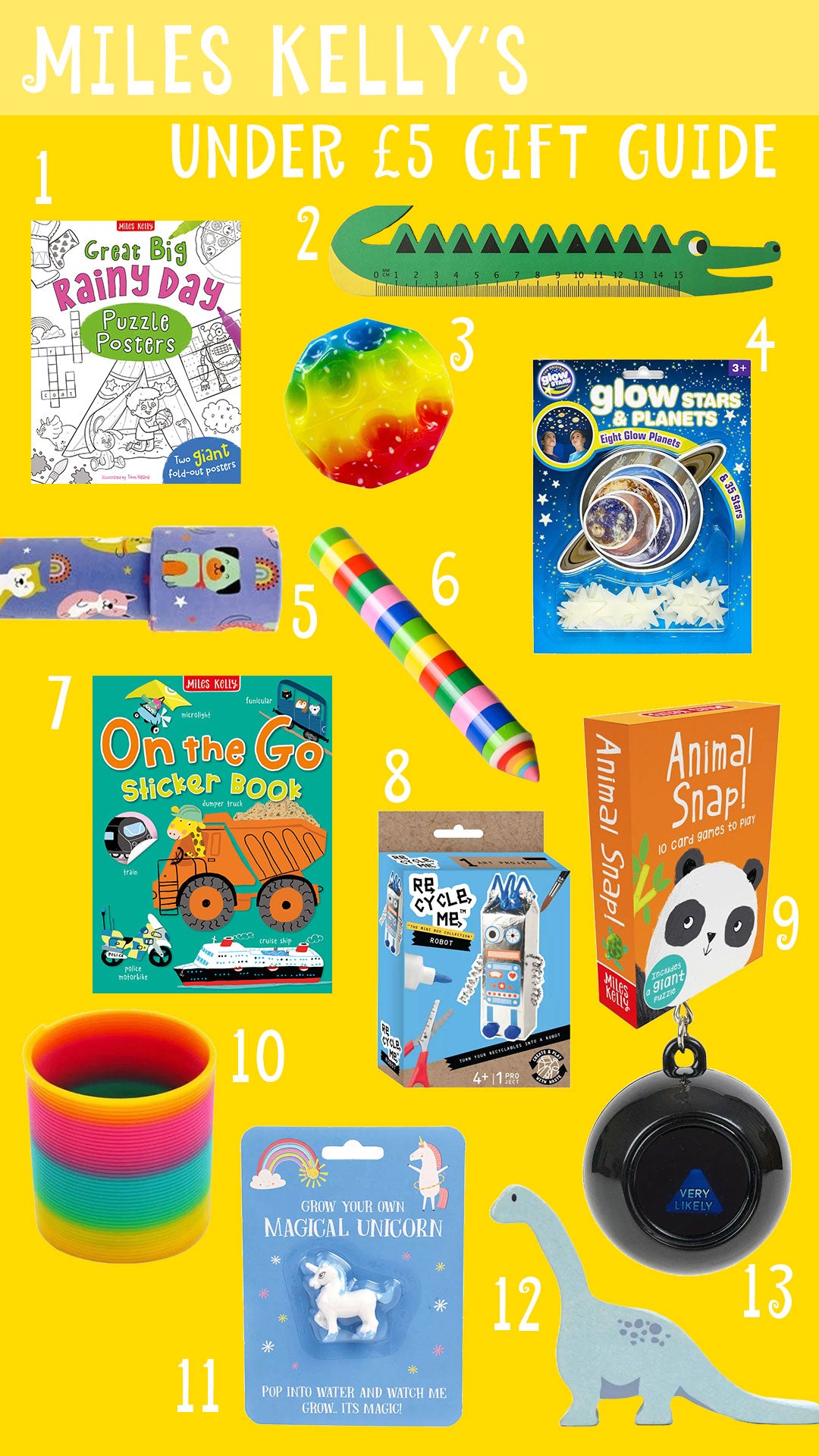Xmas gifts and stocking fillers for kids under £5 – Miles Kelly Christmas Gift Guide