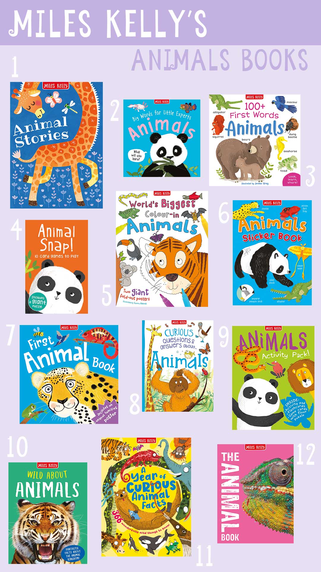 Animals Books for Kids - Miles Kelly Christmas Gift Guide