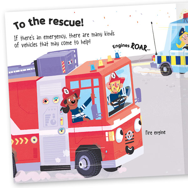 Busy Machines: Rescue – emergency vehicle book for kids – Miles Kelly