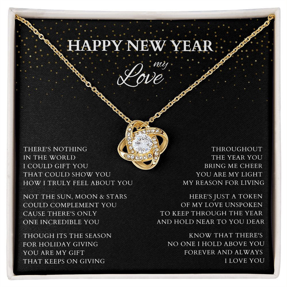 Happy New Year My Love Necklace, Love Gift with Original Poem for ...