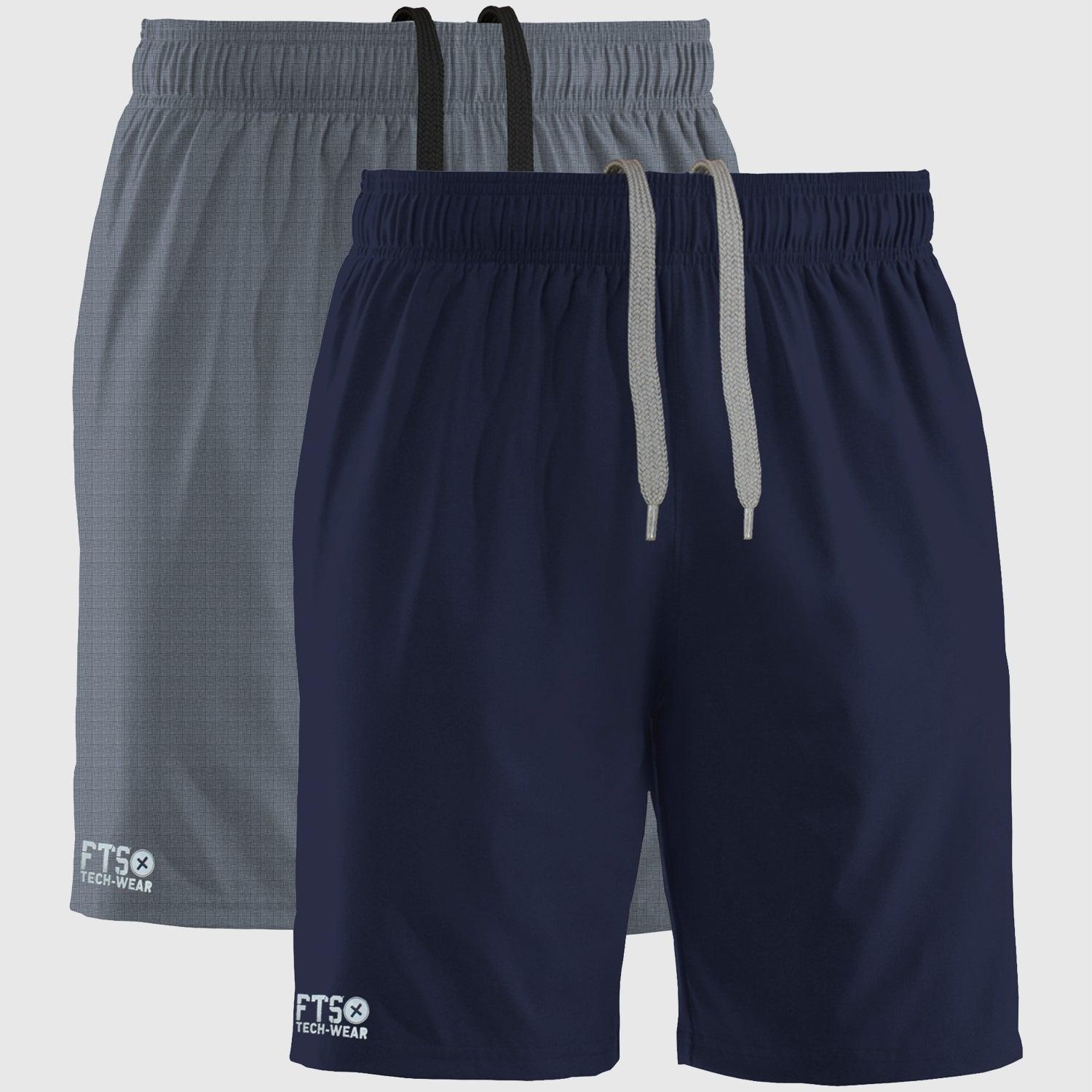 Shorts 100% Polyester 100% POLYESTER | NAVY - ROYAL Pack of 2 – FTS