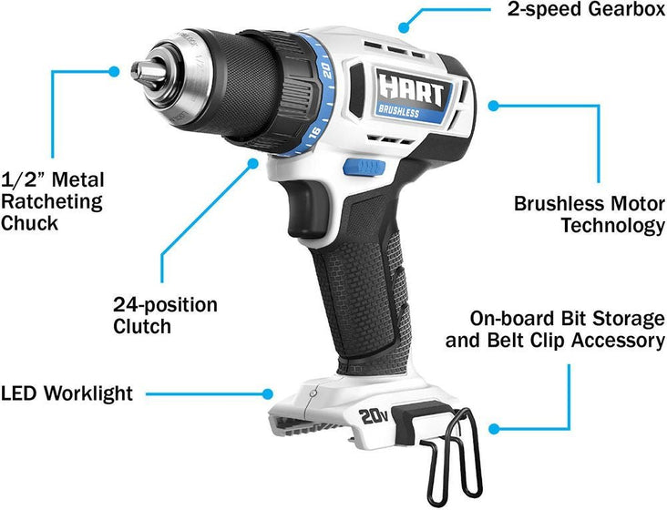 20V 1/2" Brushless Drill/Driver Kit