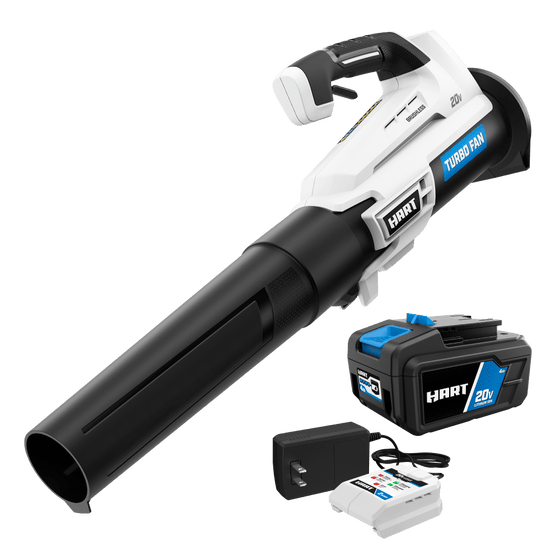20V 350 CFM Brushless Blower with 4Ah Battery and Charger Starter Kit Bundle