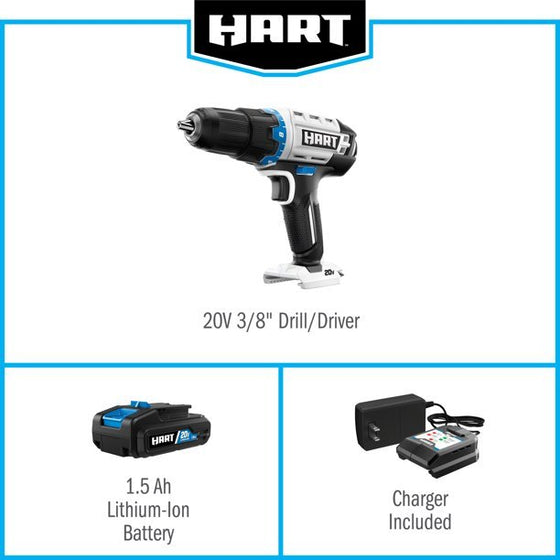 20V 3/8" Cordless Drill/Driver Kit