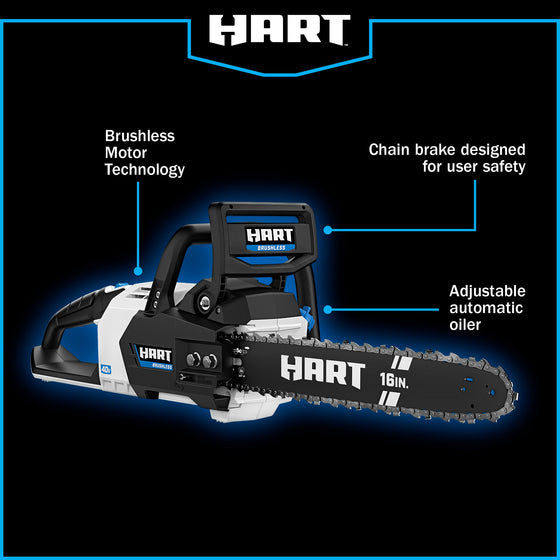 40V 16" Cordless Brushless Supercharge Chainsaw Kit