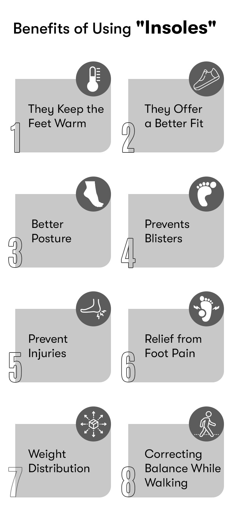 Benefits of using insoles