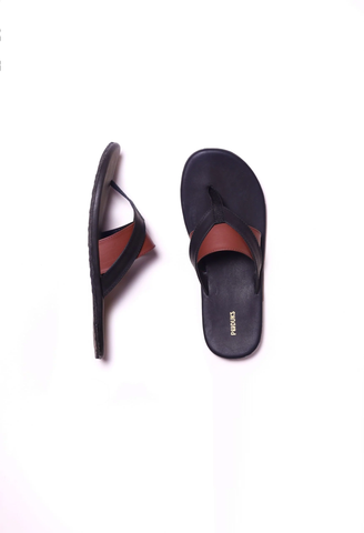 Pal Tan Black Casual Flip Flop for Men