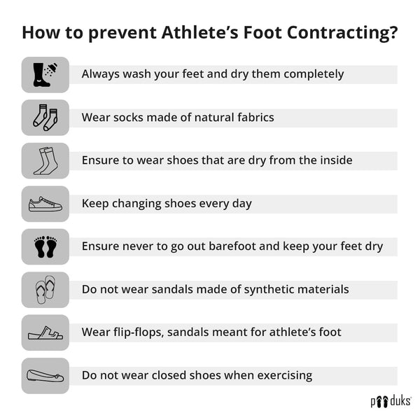How to prevent Athlete’s Foot Contracting