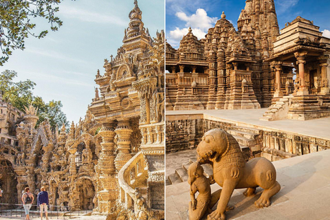 Le Palais Idéal du Facteur Cheval vs Les temples de Khajurâho