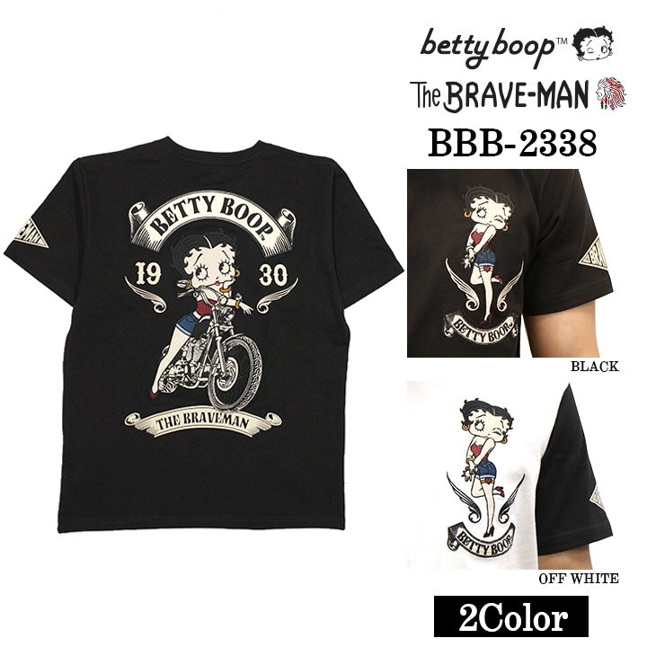 コーフル THE BRAVE-MAN × BETTY BOOP ザ・ブレイブマン × ベティ・ブープ ウォバッシュストライプ 半袖 ワークシャツ  BBB-2325