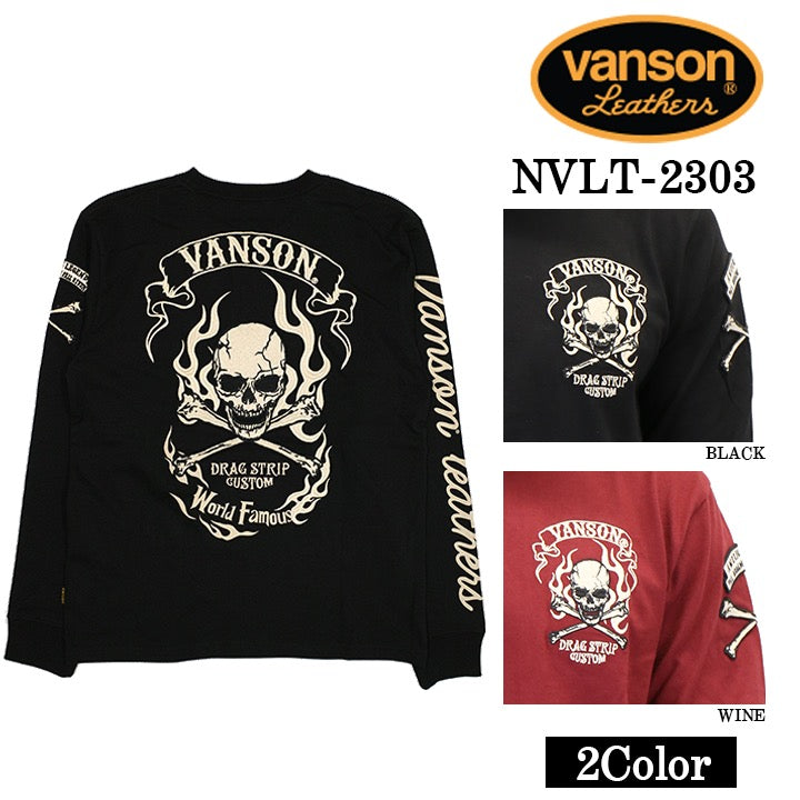 VANSON バンソン 天竺長袖Tシャツ メンズ ロンT nvlt-2303