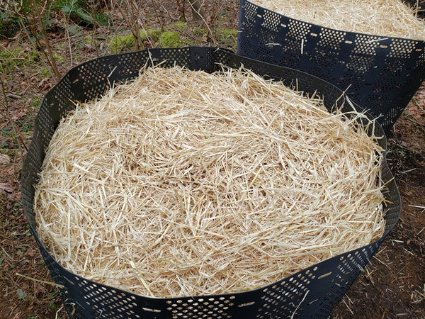 Straw in a GeoBin composting system