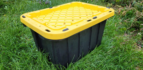 Make your own worm composter with this plastic tub