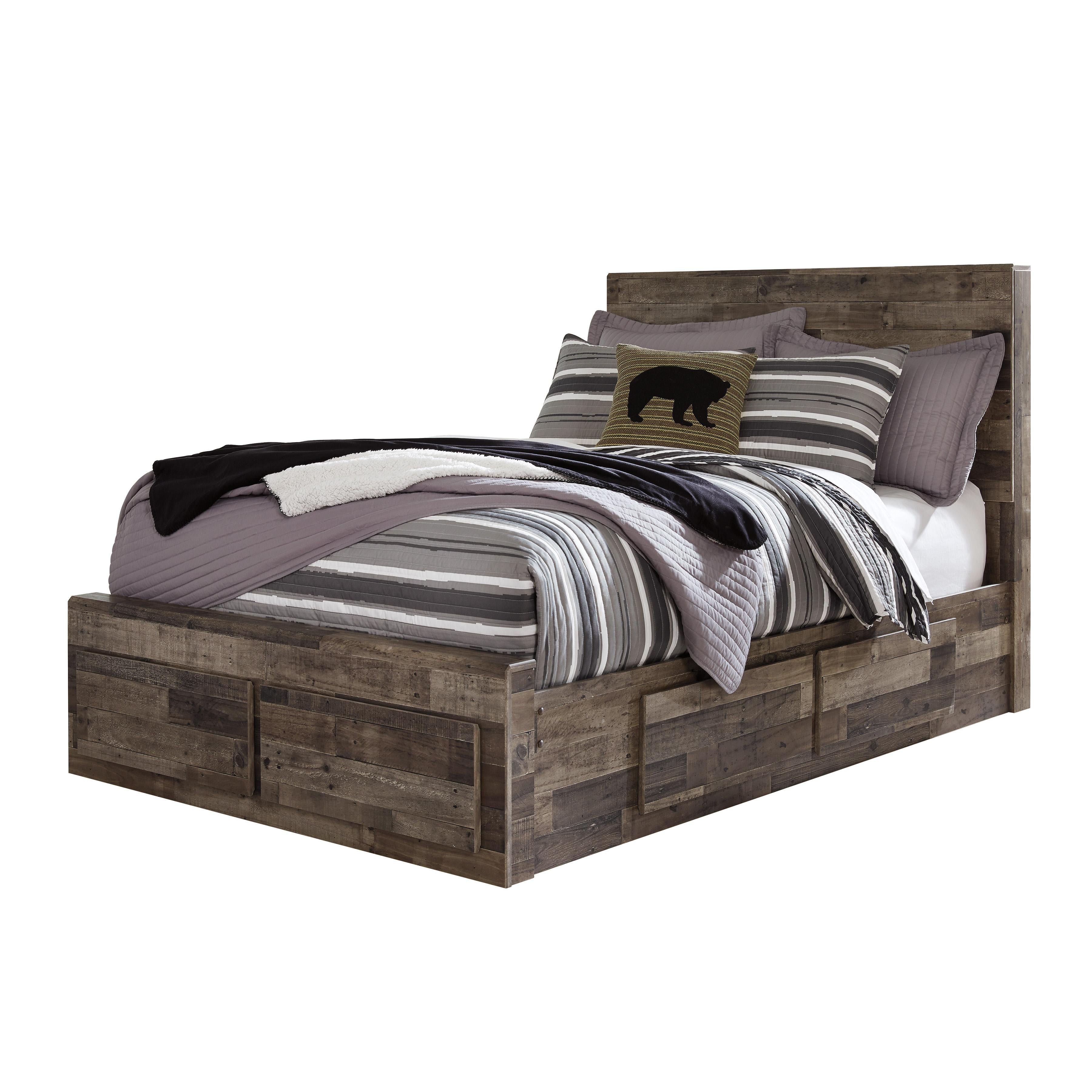 Benchcraft Derekson B200B10 Full Panel Bed with 6 Storage Drawers