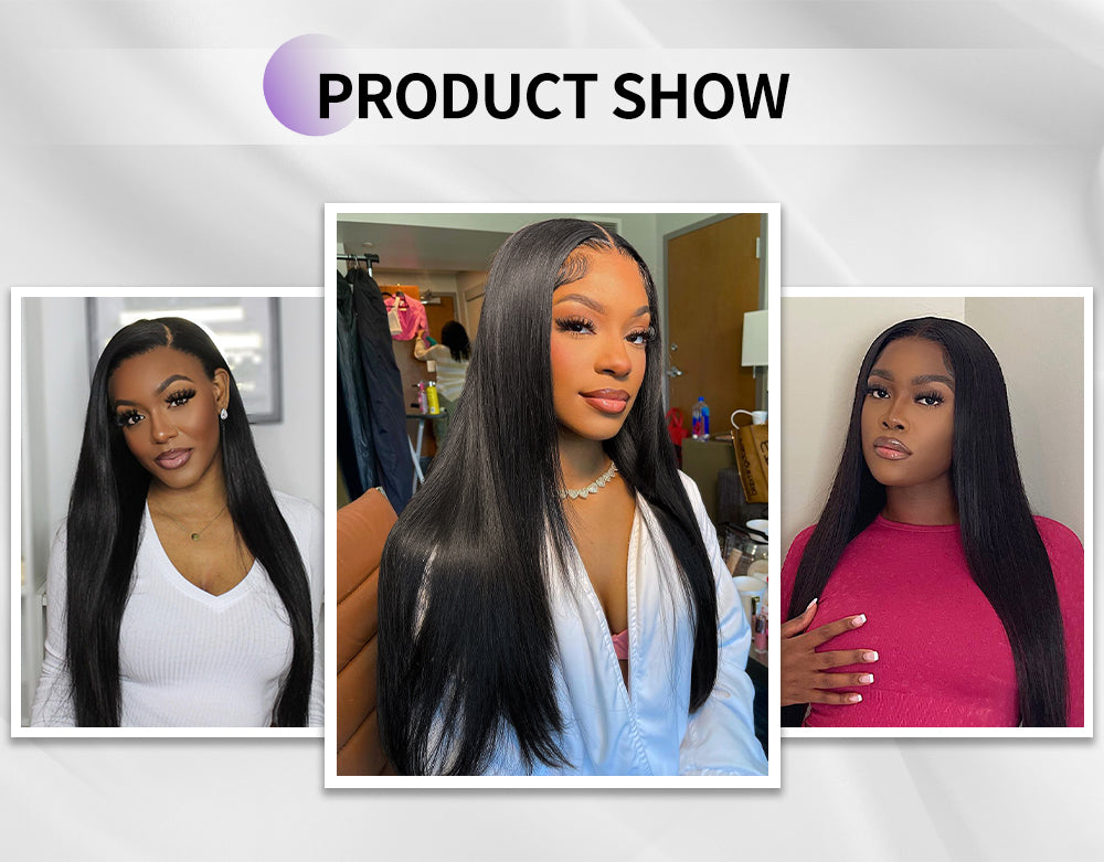 Brennas Hair Straight 4 Bundles With 13x4 Lace Frontal Free Part
