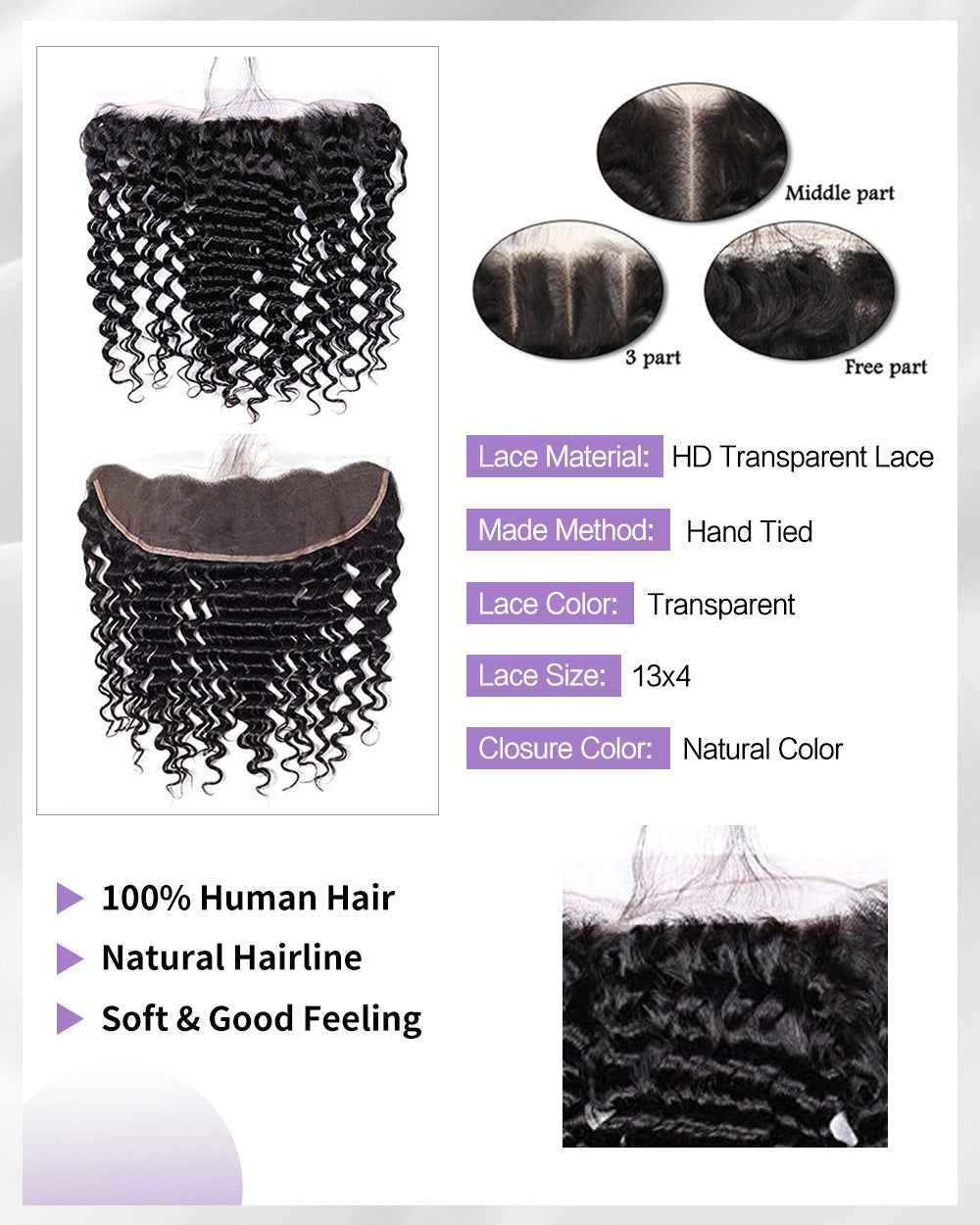 Loose Deep Wave 4 Bundles Hair Deals With Lace Frontal,Cheap 4 Bundle Deals With Frontal For Sale | Brennas Hair