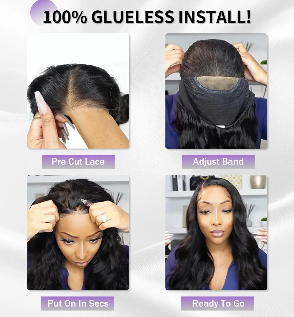 Brennas Hair Wear Go Body Wave Glueless 5x5 / 4x6 HD Pre Cut Lace Closure Wig For Your Different Occasions