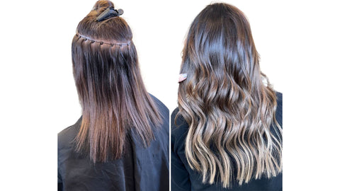 extensiones de cabello atadas a mano malaga