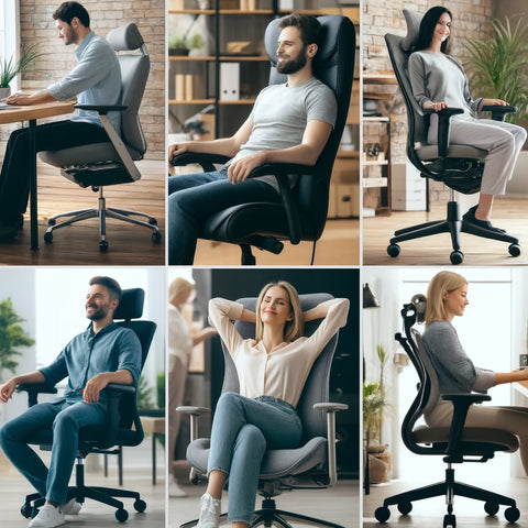 Ergonomic office chairs are comfortable for all kinds of people to sit in