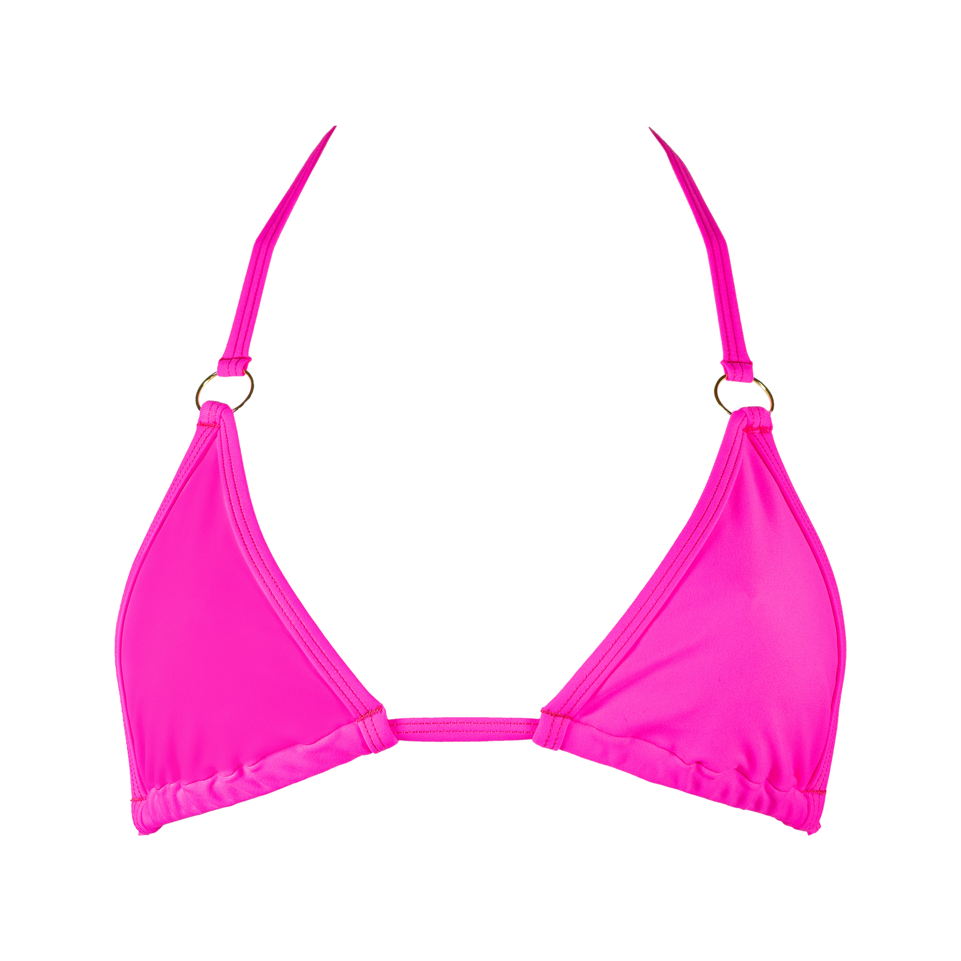 Sofia Slide Triangle Bikini Top Hot Pink Tiny Bikini 