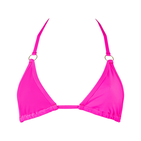 Sofia Slide Triangle Bikini Top Hot Pink – Tiny Bikini