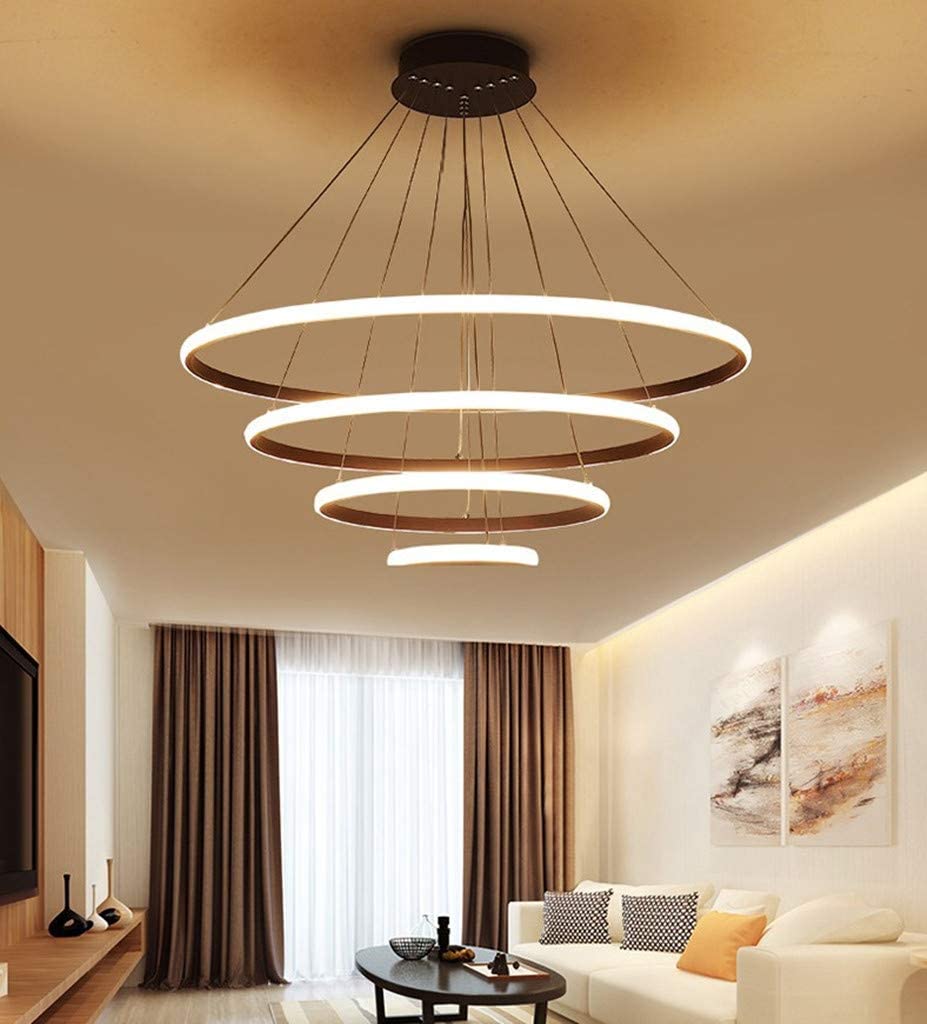 heel fijn Ham Spectaculair Elegante 4 Ringen Moderne Gouden LED Kroonluchter – M A N D E E