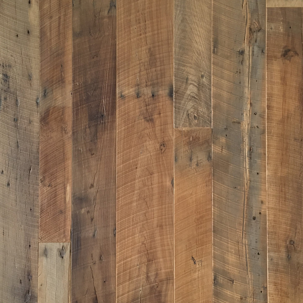 Original Face Timeworn Oak Reclaimed Barn Wood Floor by The Vintage Wood Floor Company